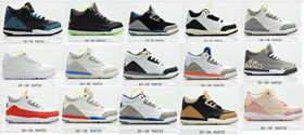 Jordan Air Jordan 3 Retro True Height-Boosting Basketball Shoes for Kids-4145  