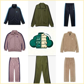 Needles Embroidered Sports Jacket Set-4758  